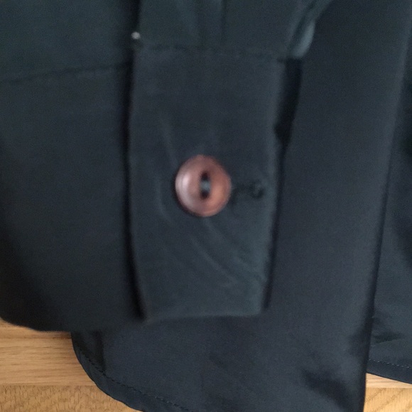 Casual Corner Dressy Green Wrap Blouse - Picture 5 of 7